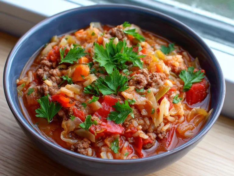 Crockpot Cabbage Roll Soup Recipe