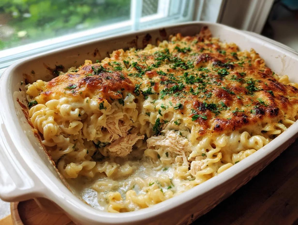 Perfect 6-Ingredient Easy Ramen Chicken Alfredo Bliss