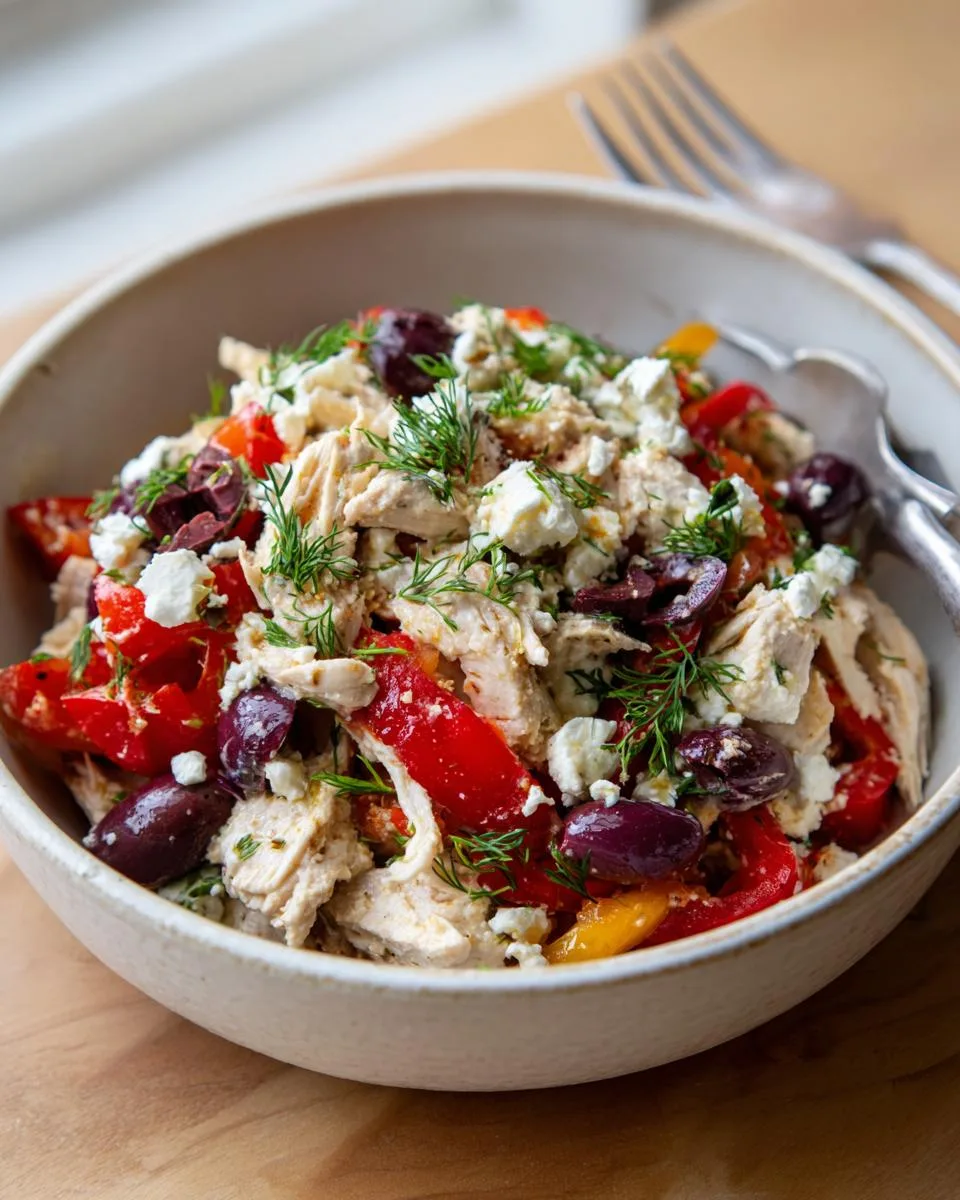 Greek Olive Chicken Salad Bowl - detail 2