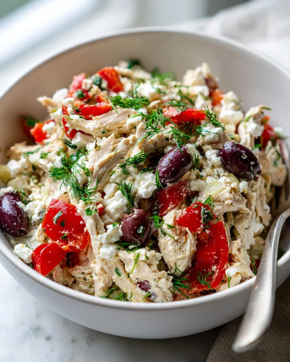 Greek Olive Chicken Salad Bowl - detail 3