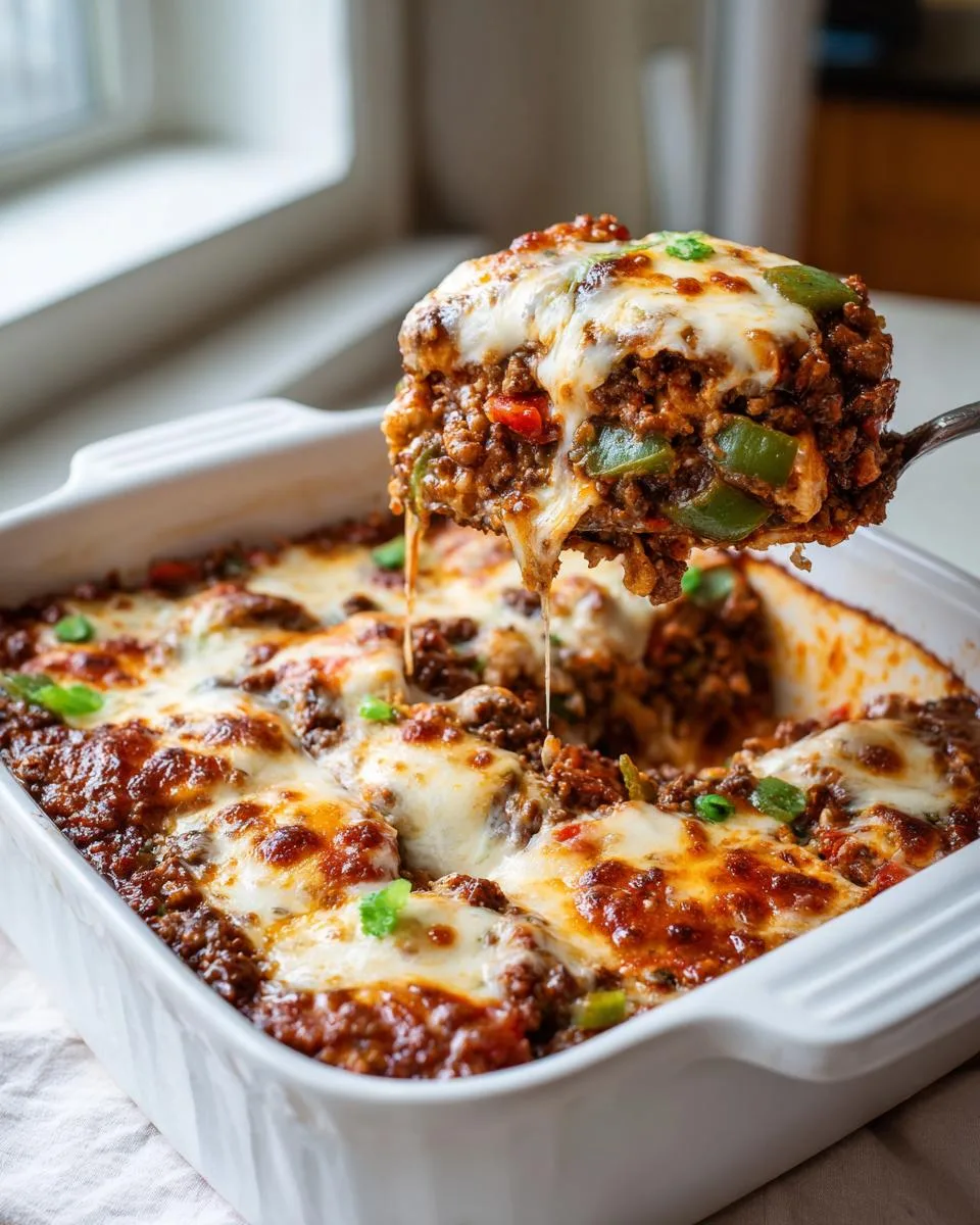 Ground Beef Pizza Casserole - detail 1
