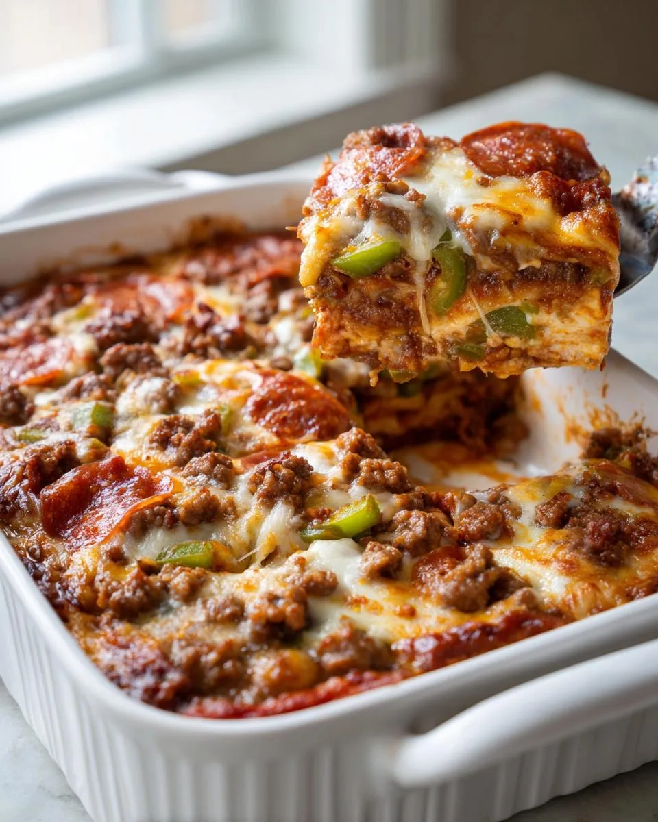 Ground Beef Pizza Casserole - detail 2