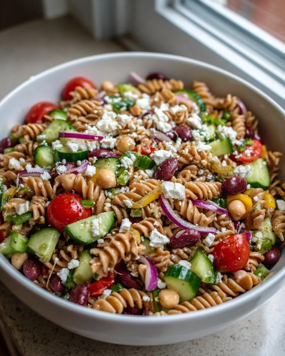High Protein Bean Pasta Salad - detail 3