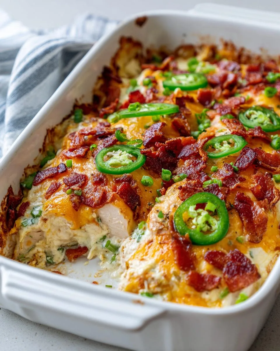 Jalapeno Popper Chicken Casserole - detail 2