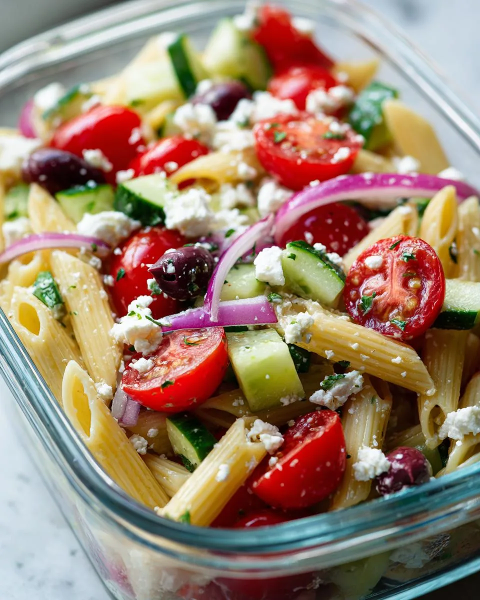 Meal Prep Pasta Salad - detail 3