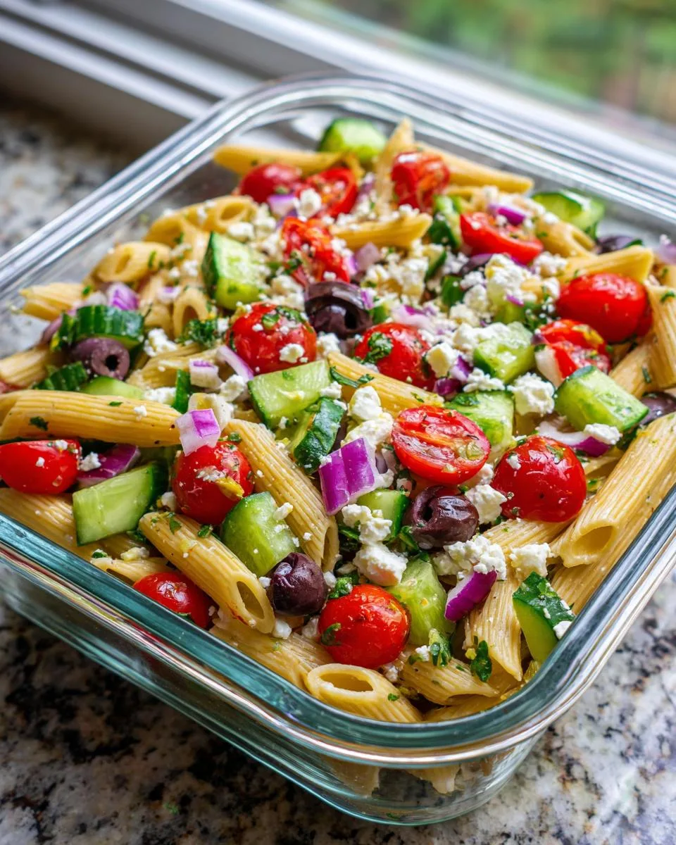 Meal Prep Pasta Salad - detail 4