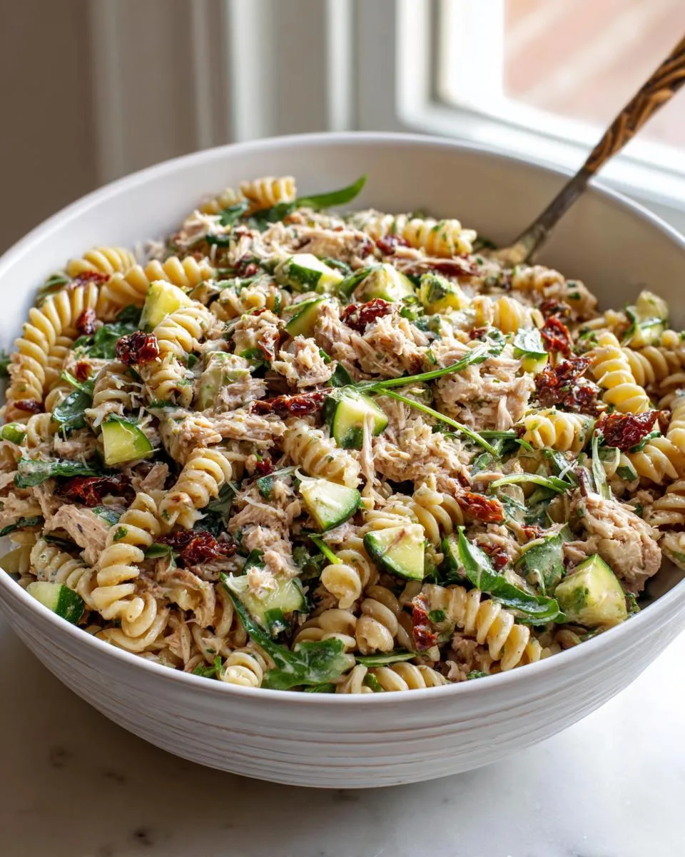 Mediterranean Tuna Pasta Salad Bowl - detail 2