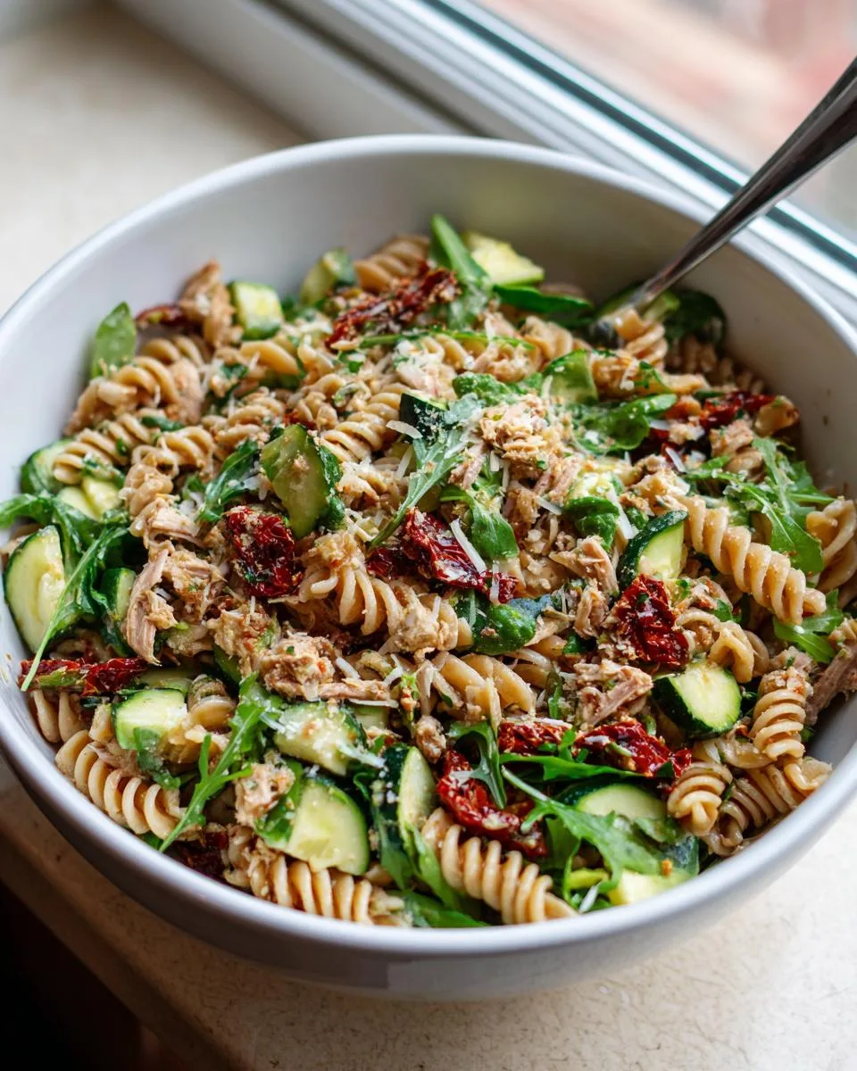 Mediterranean Tuna Pasta Salad Bowl - detail 4