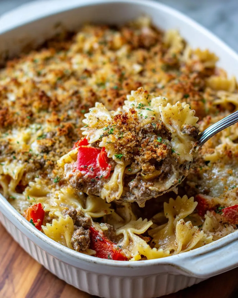 Philly Cheesesteak Casserole Recipe - detail 3