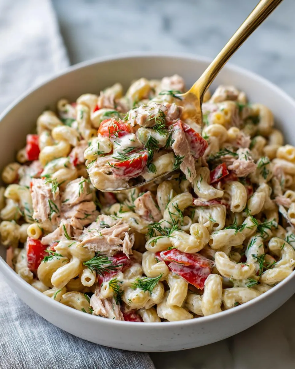Protein Tuna Pasta Salad Recipe - detail 1