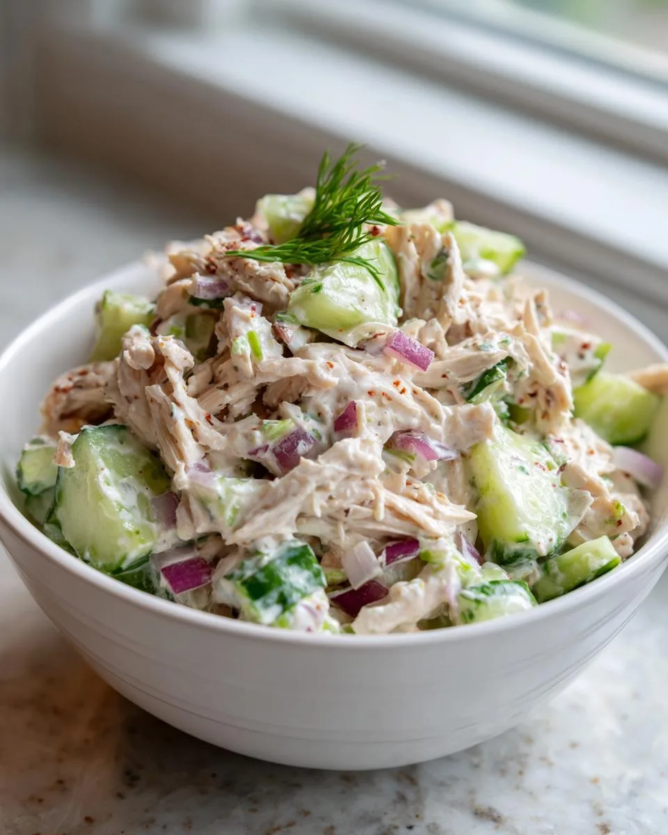 Ranch Cucumber Chicken Salad Bowl - detail 1