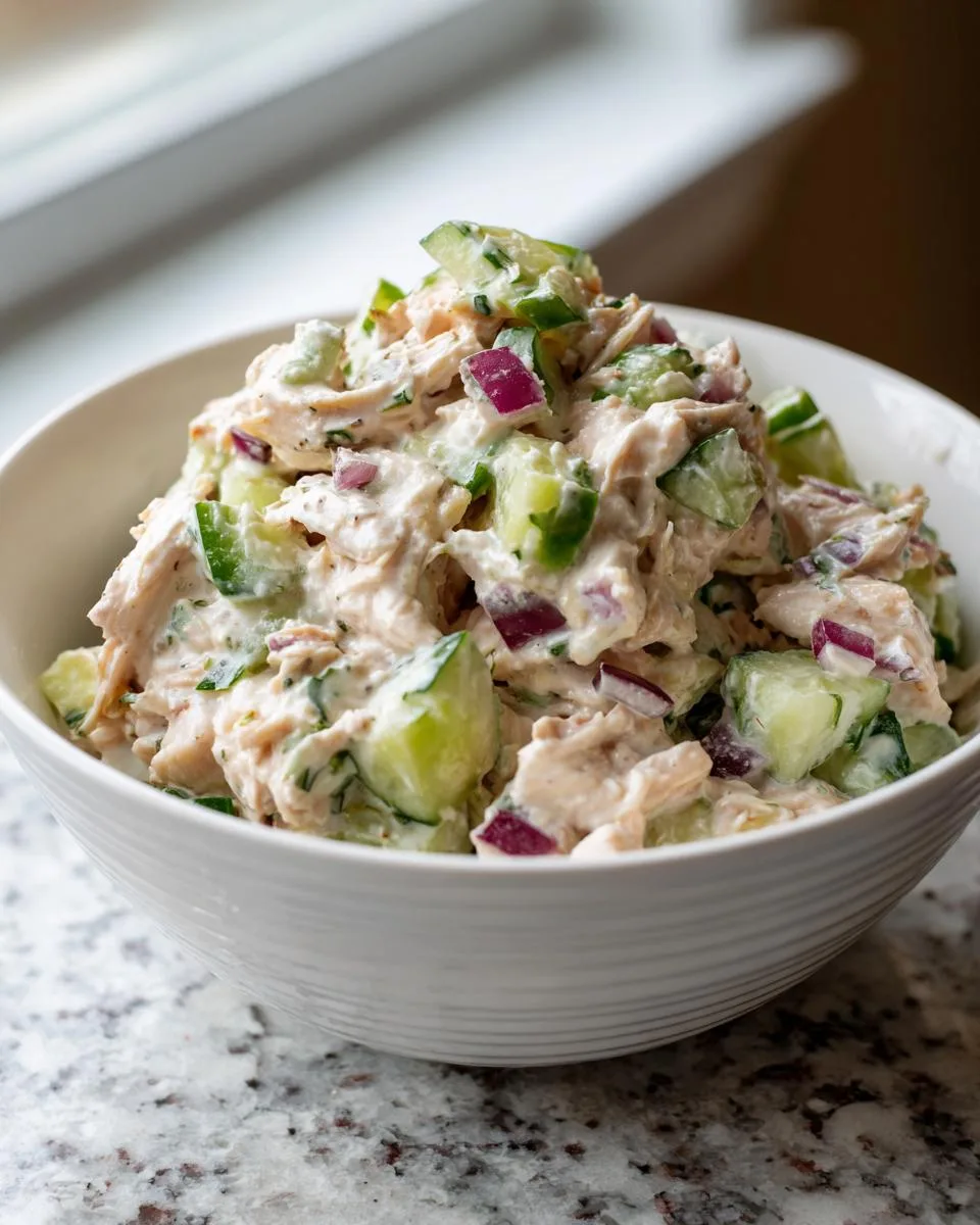 Ranch Cucumber Chicken Salad Bowl - detail 2
