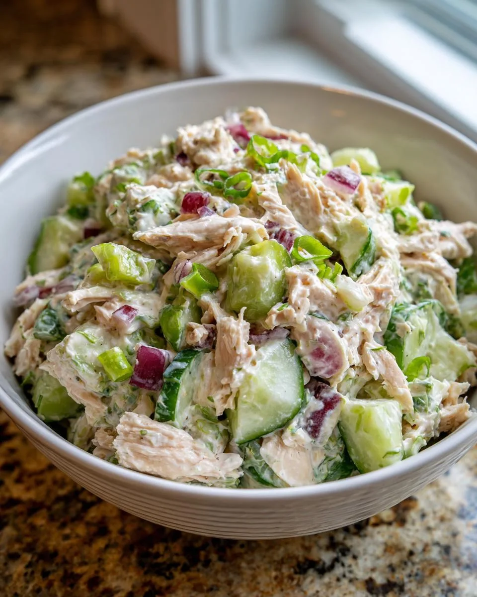 Ranch Cucumber Chicken Salad Bowl - detail 3