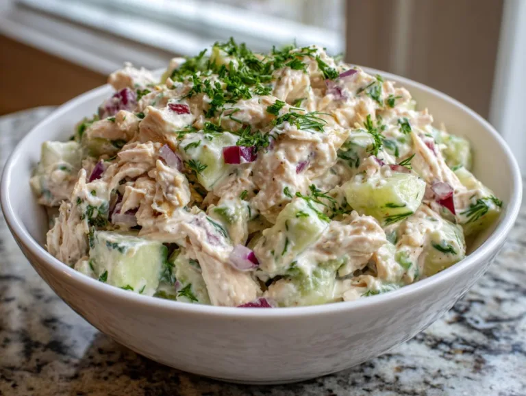 Ranch Cucumber Chicken Salad Bowl