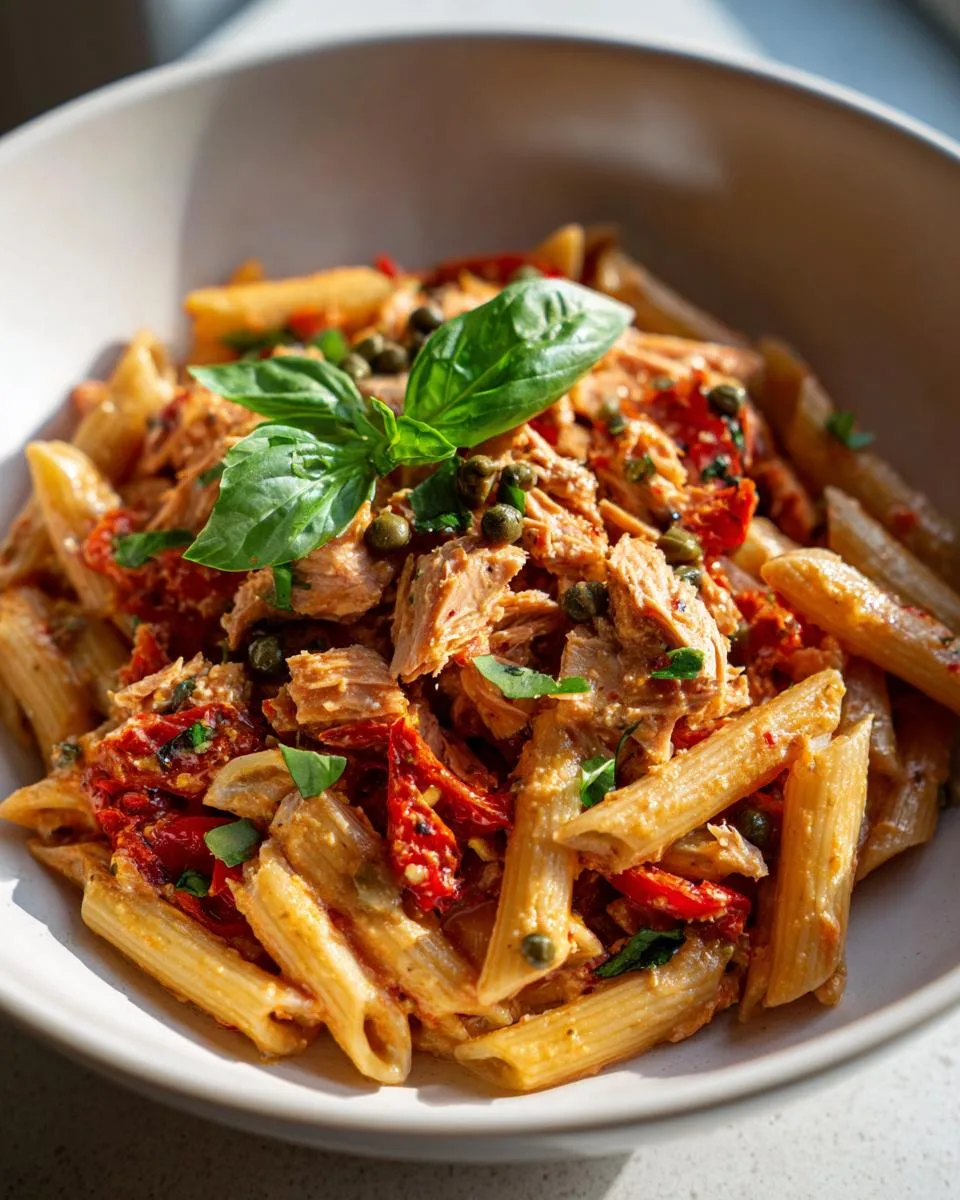 Roasted Pepper Tuna Pasta Salad - detail 1