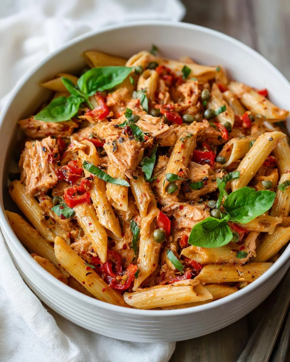 Roasted Pepper Tuna Pasta Salad - detail 2