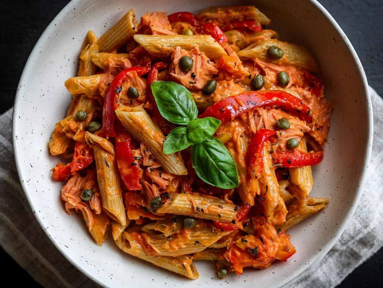 Roasted Pepper Tuna Pasta Salad Recipe You’ll Love in Just 2 Hours!
