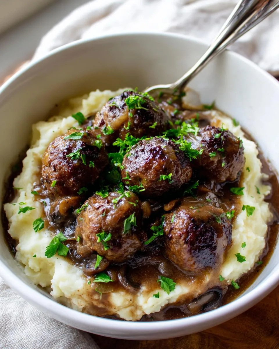 Salisbury Steak Meatballs Recipe - detail 1