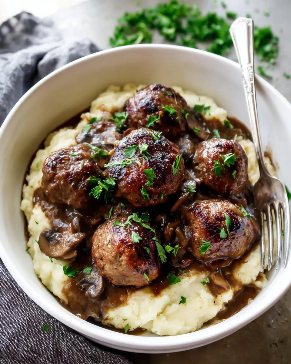 Salisbury Steak Meatballs Recipe - detail 4