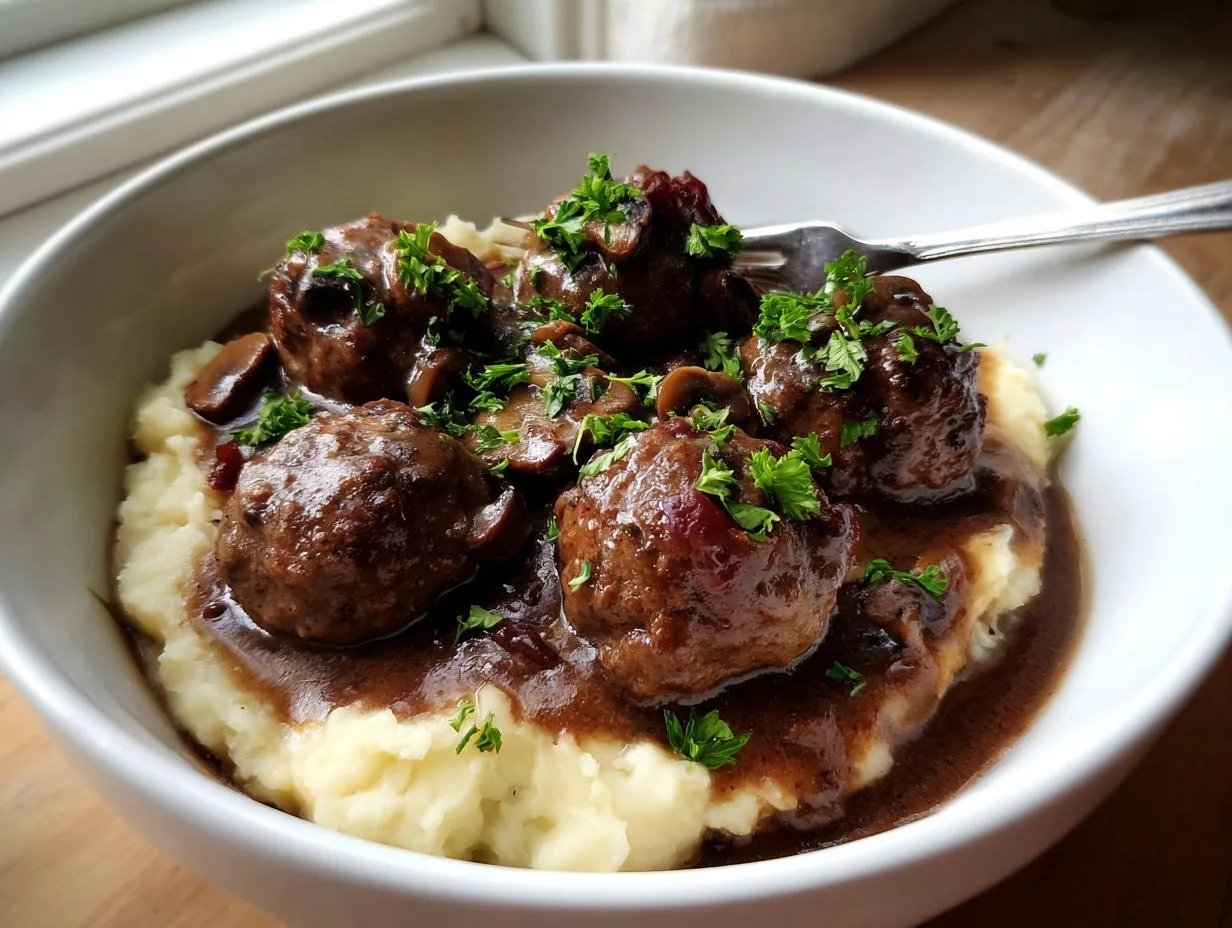 Flawless 20-Minute Salisbury Steak Meatballs Recipe
