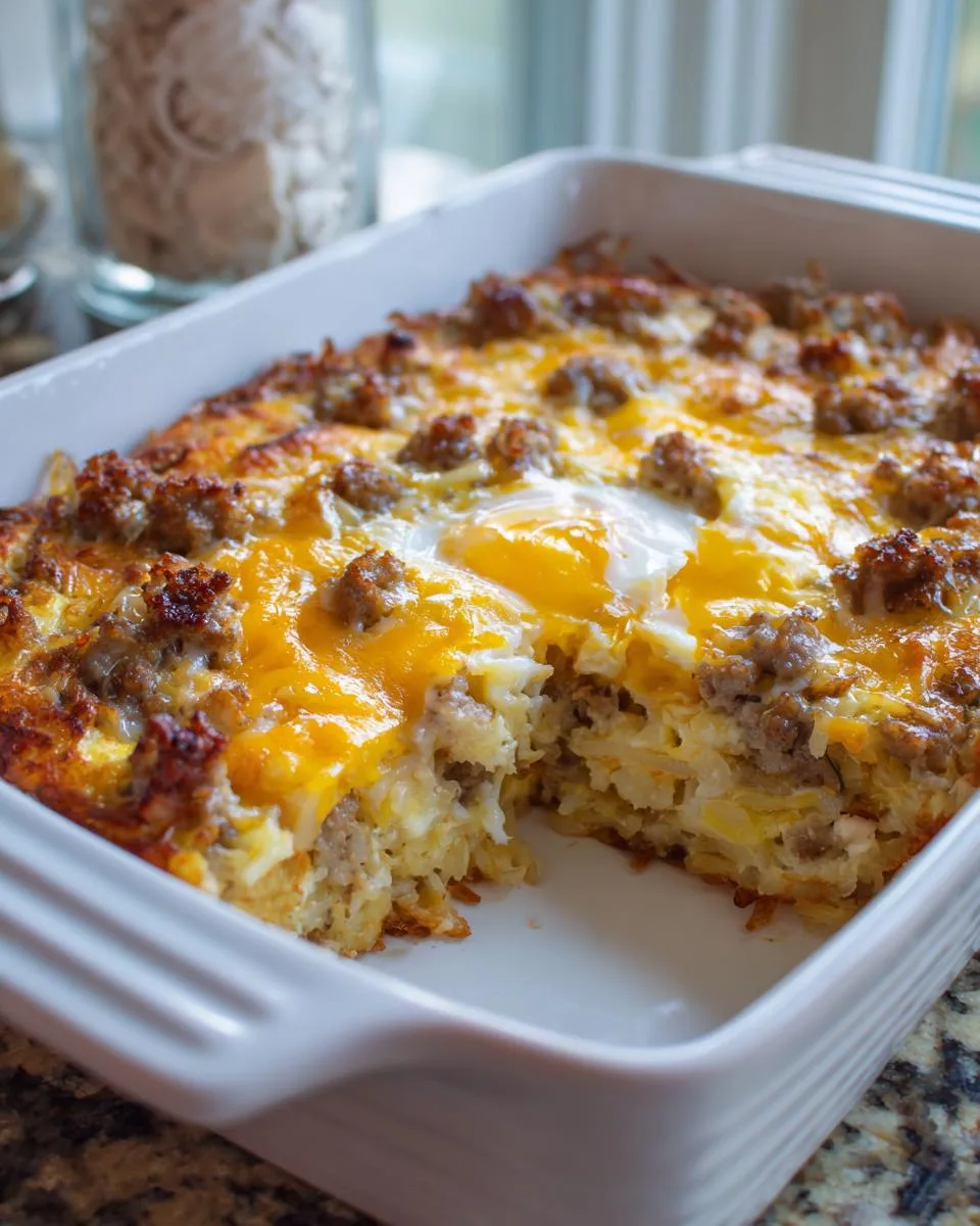 Sausage Hashbrown Breakfast Casserole - detail 3