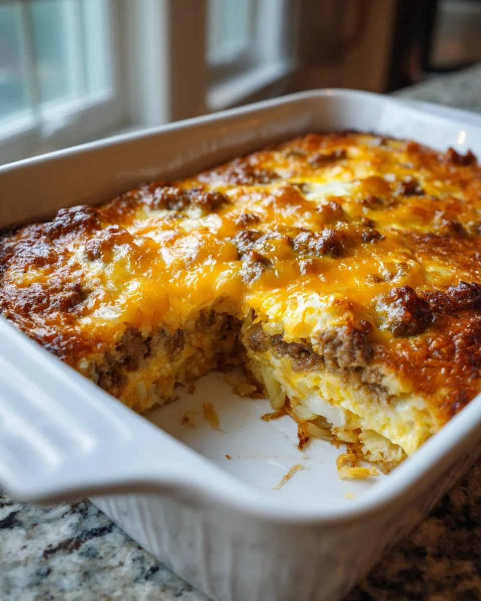 Sausage Hashbrown Breakfast Casserole - detail 4