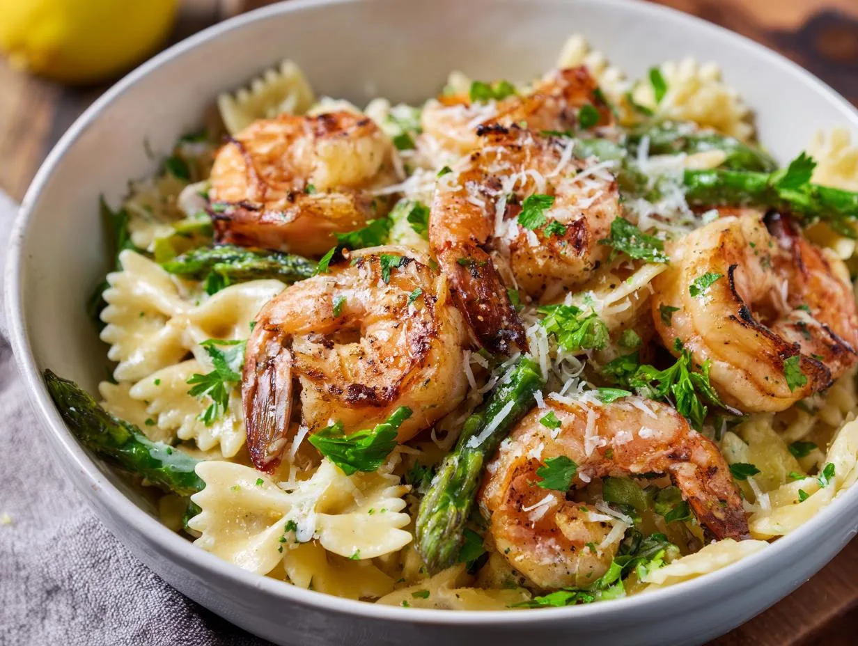 Irresistible 35-Minute Shrimp Scampi Pasta Salad Bowl