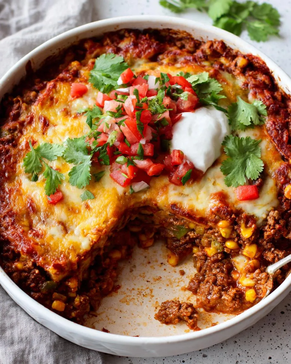 Slow Cooker Beef Enchilada Casserole - detail 1