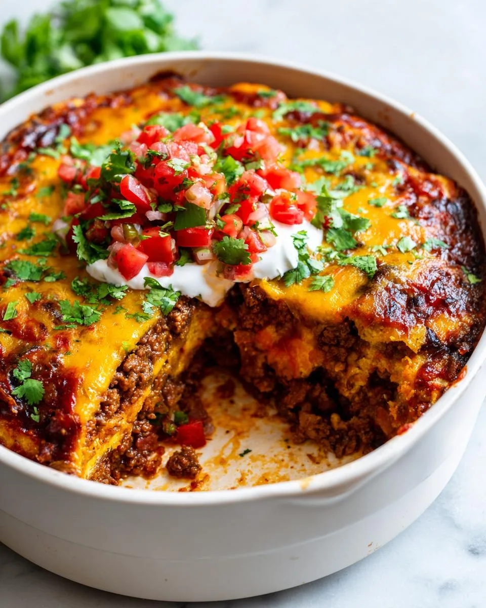 Slow Cooker Beef Enchilada Casserole - detail 4