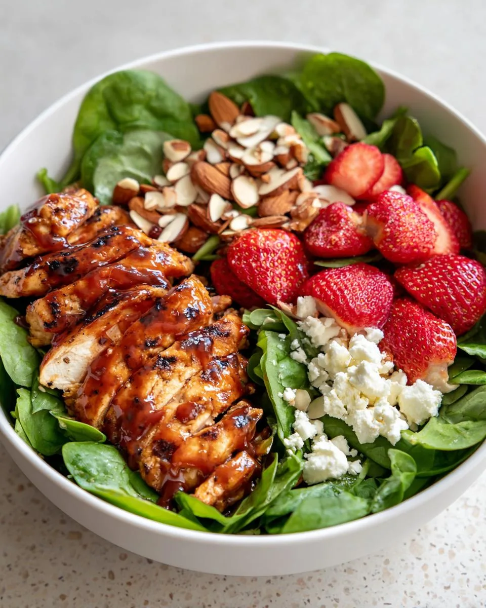 Strawberry Balsamic Chicken Salad Bowl - detail 2