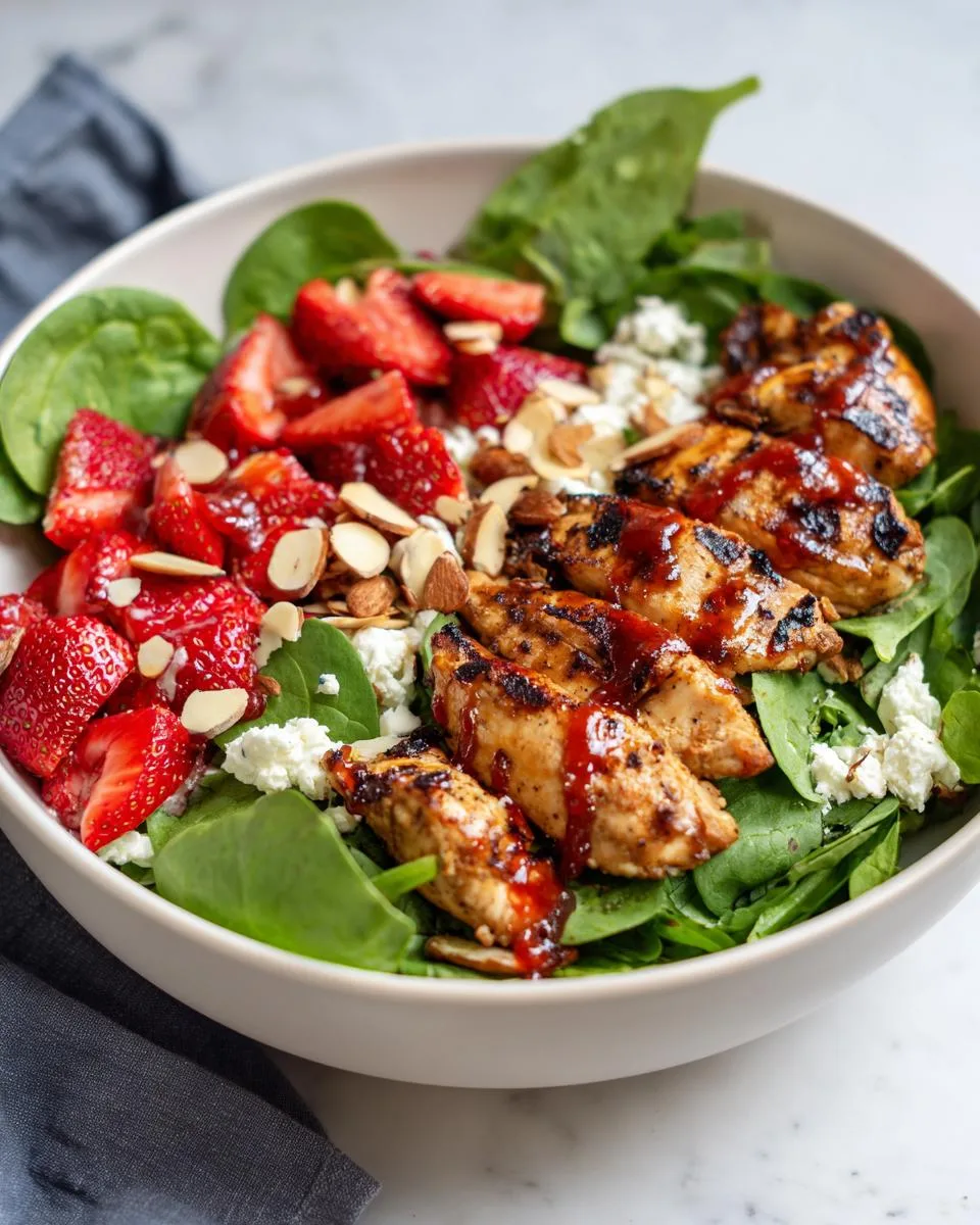 Strawberry Balsamic Chicken Salad Bowl - detail 4
