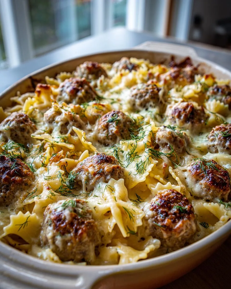 Swedish Meatball Pasta Bake - detail 3