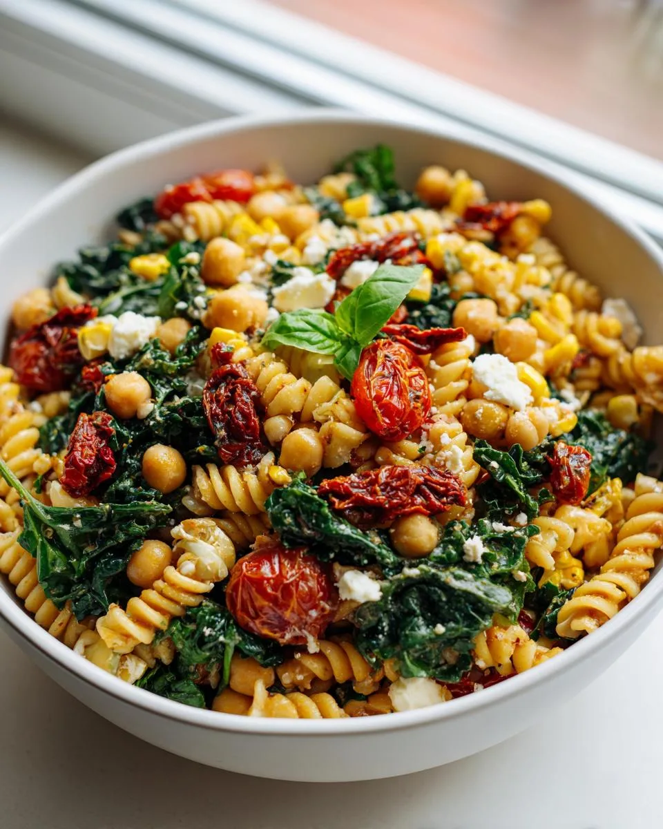 Vegetarian Protein Pasta Salad Bowl - detail 3