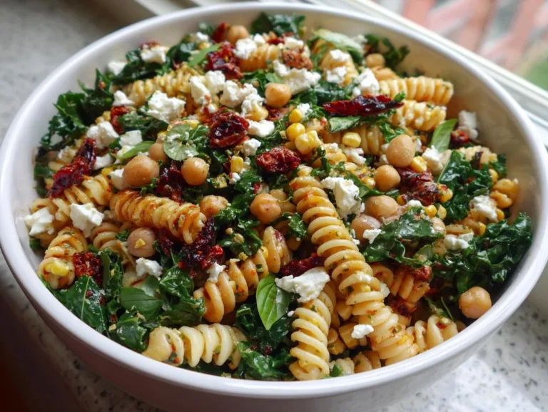Vegetarian Protein Pasta Salad Bowl